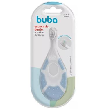 Imagem de Escova Dental de Treinamento Buba Primeiros Dentinhos Azul
