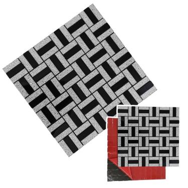 Imagem de Pastilha De Vidro Adesiva Para Parede Banheiro Lavabo Cozinha Sala Decorativa Moderna Reforma Requintado Facil Aplicacao