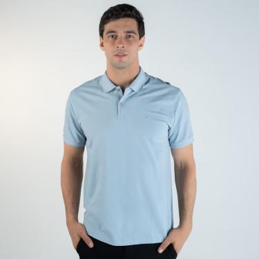 Imagem de Camisa Polo Calvin Klein Premium Azul Claro-Masculino