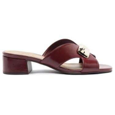 Imagem de Tamanco Salto Bloco Metal Lançamento Anacapri-Feminino