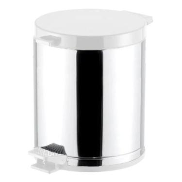 Imagem de Lixeira Banheiro Inox 5 Litros Pedal Cesto Interno Removível - Viel, B