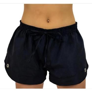 Imagem de Short Feminino Tactel Praia Piscina Treino Academia Liso - Organiky Mo