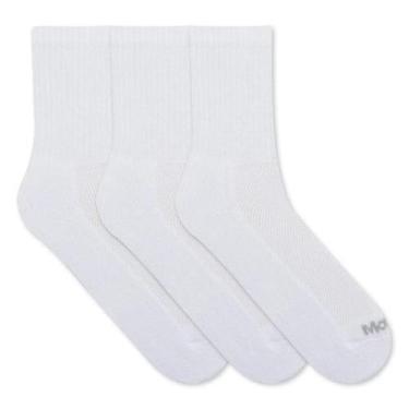 Imagem de Kit C/9 Pares Meia Cano Médio Mash Ref.202.09, Branca, Branca, Branca,