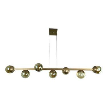 Imagem de Pendente luminaria lustre de Teto Jabuticaba de 7 Globos de Vidros Tra