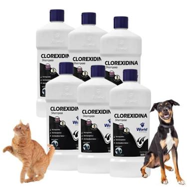 Imagem de Kit 6 Shampoo Dugs Clorexidina 500ml - WORD VET