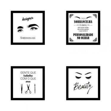 Imagem de Kit De Quadros Decorativos Em Mdf Designer Sobrancelhas 12