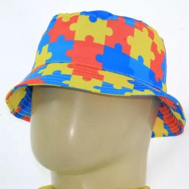 Imagem de Chapéus Bucket Consciência Autismo Quebra Cabeça Infantil - Trends