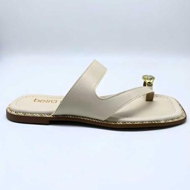 Imagem de Sandália Feminina Beira Rio Estilo Conforto Leve 8506.209, Branco off,