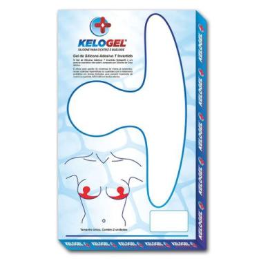Imagem de Fita Adesiva Gel De Silicone T Invertido Mama 2un Kelogel T INVERTIDO