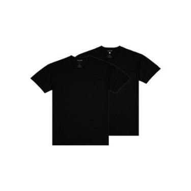 Imagem de Kit com 2 Camisetas Masculina Malwee 1000004423 Preto-Masculino