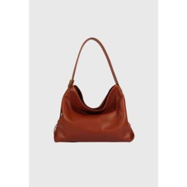 Imagem de Bolsa Média Cloud Leather Caramelo Schutz-Feminino