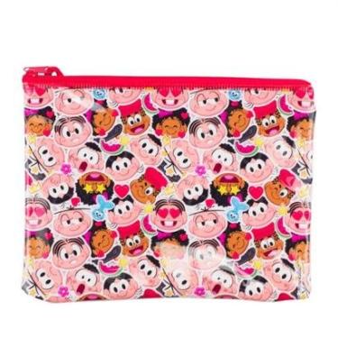 Imagem de Estojo Necessaire Turma da Mônica Rosto Média 17x21cm Infantil-Feminino
