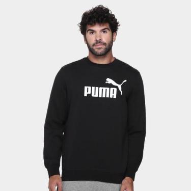 Imagem de Moletom Puma No. 1 Logo Crew Masculino, Preto, P