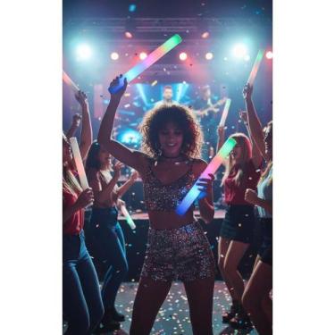 Imagem de Bastão Neon LED Espuma: Festa, Balada, Brilho Total! - Congratulations
