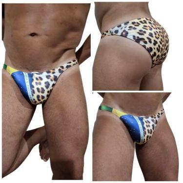 Imagem de sunga tanga  Brasil /pantanal  2 cm de lateral - ALVEZ ALVES MODA, Tig