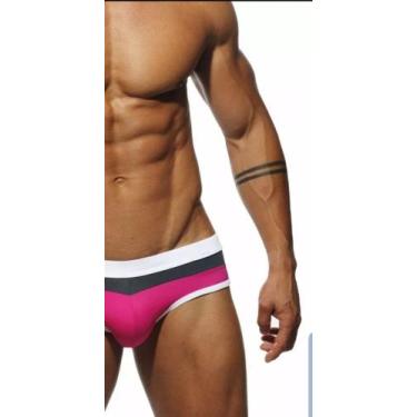 Imagem de Sunga slip recortada  varias cores - AA COLLECTION CURITIBA, Pink, Bra