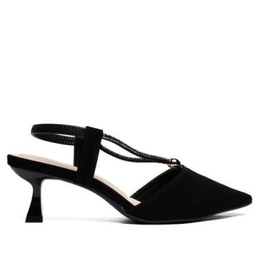 Imagem de Sapato Feminino Bebecê Nobuck Preto, Preto, 36