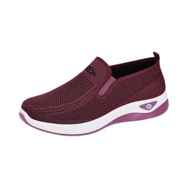 Imagem de Tênis Casuais Femininos Respiráveis E Leves, Antiderrapantes, Para Cor