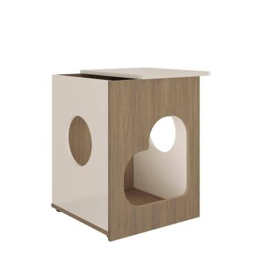 Imagem de Mesa De Apoio Retangular Para Pet Off White