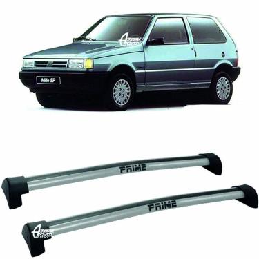 Imagem de Rack Teto Aluminio Prime Fiat Uno 2pts 96 até 00 Prata PR002