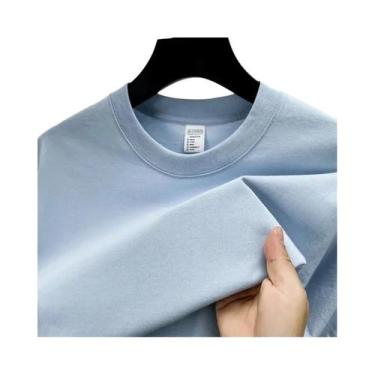 Imagem de Camiseta Masculina De Verão De Marca De Alto Padrão Em Algodão Com Man