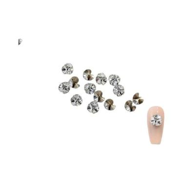 Imagem de Strass 3D K9 Transparentes Para Unhas, 10 Peças, 2-6mm, Mini Diamantes