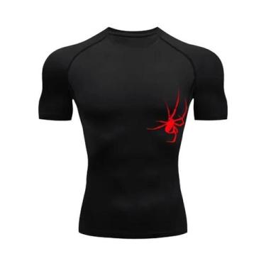 Imagem de Camiseta De Compressão Masculina De Secagem Rápida Para Corrida, Fitne
