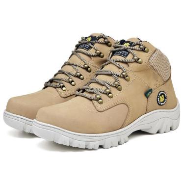 Imagem de Bota Coturno Adventure Masculino Couro Cadarço Conforto Liso-Masculino