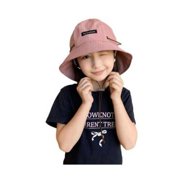 Imagem de Chapéu De Verão Infantil, Proteção Solar, À Prova De Vento, Dobrável, 