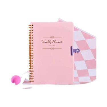 Imagem de Planejador Semanal A5 2024, Agenda De 52 Semanas Com Estojo, Material 