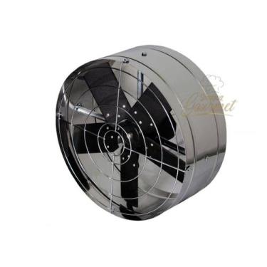 Imagem de Exaustor Ventilador Inox 40Cm Alta Vazão Blindado Para Cozinha Churras