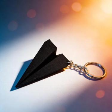 Imagem de Chaveiro Avião Estilo Origami  Design Moderno e Criativo - - OX., Pret