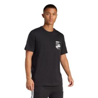 Imagem de Camiseta Adidas Estampada Camo Woven Pocket-Masculino