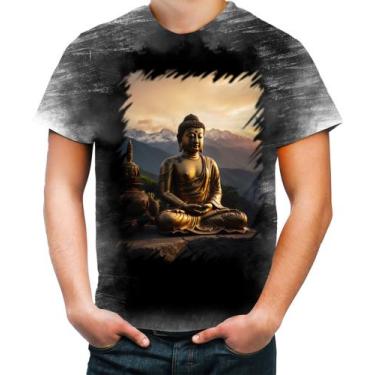 Imagem de Camiseta Desgaste Estátua de Buda Iluminado Religião 21 - Kasubeck Sto