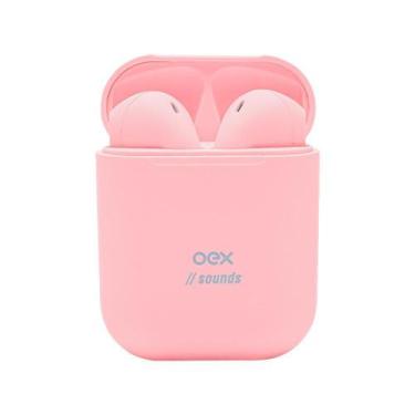 Imagem de Fone de Ouvido Sem Fio Duplo Wireless OEX Rosa