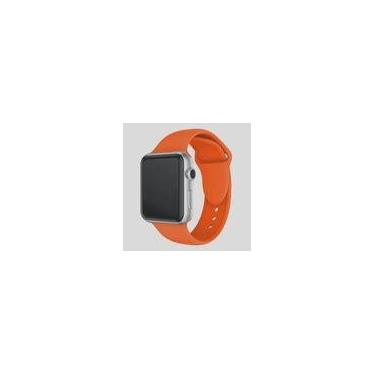 Imagem de Pulseira Silicone para Apple Watch 44mm/42mm - Laranja - Tamanho m/l G