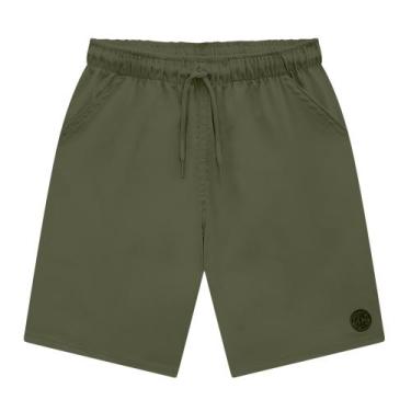 Imagem de Bermuda Infantil Menino em Nylon Verde Musgo Onda Marinha, 2