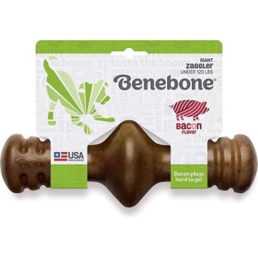 Imagem de Brinquedo Roer Benebone Zaggler Bacon Para Cães Extra Grande