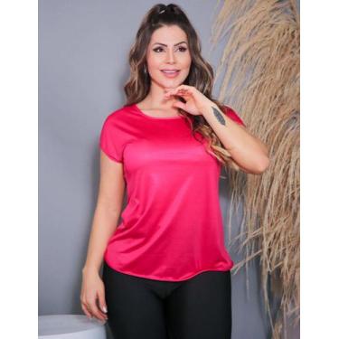 Imagem de Blusa Feminina Dry Fit Academia Seca Rápido - Fitmoda, GG, Pink