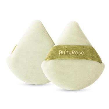 Imagem de Esponja de Pó Silk Skin Ruby Rose Acabamento Aveludado Triangular Lavá