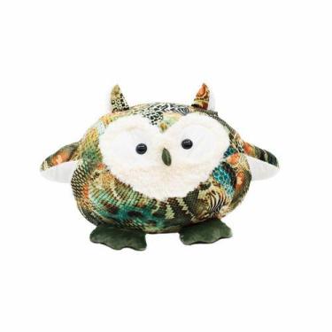 Imagem de Coruja Bola Estampas Verde 30cm - Pelúcia - Foffy