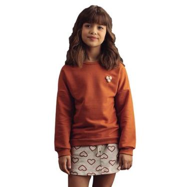 Imagem de Conjunto Casaco Moletom Pompom Saia Marrom Bugbee, Marrom, 1
