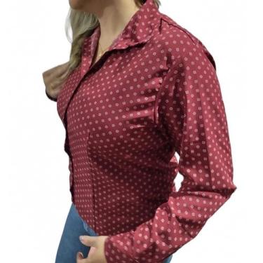 Imagem de Camisa Feminina Social Manga Longa Espandex Não Amassa - Repelique, Ma