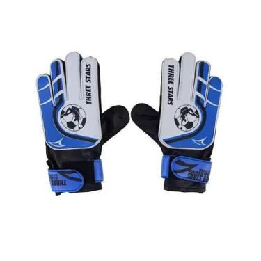 Imagem de Luva de Goleiro Infantil Three Stars, Azul, Medio