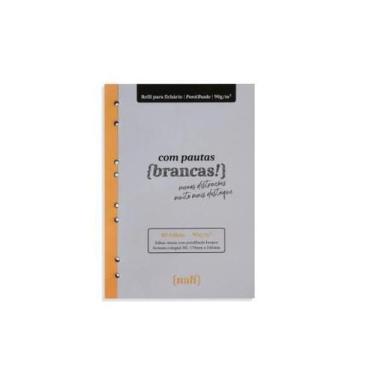 Imagem de Bloco P/ Fichario Linhas Brancas Colegial/B5 Pontilhado - NALI