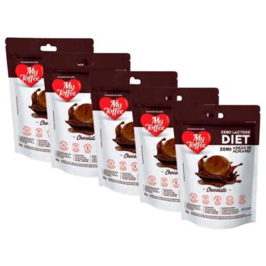 Imagem de Bala Zero Lactose Diet My Toffee Chocolate 52g - 5 Pacotes