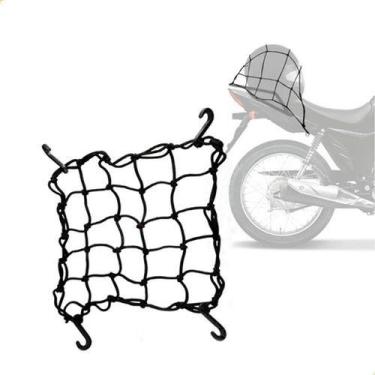 Imagem de Rede Aranha P/ Bagageiro Moto Capacete 35 X 35 Qualidade - Embus