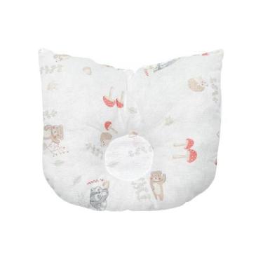 Imagem de Travesseiro Bebê Anatômico Estampado Bichinhos Floresta Papi