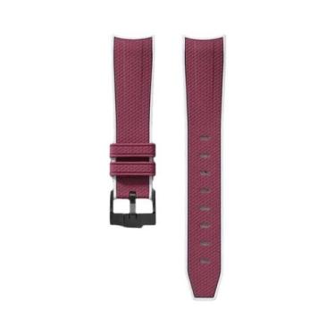 Imagem de Pulseira De Silicone Curvada De 20mm Para Omega X Swatch MoonSwatch Pl