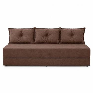 Imagem de Sofá Cama 3em1 em Tecido Suede Marrom com Almofadas - Sofá que vira ca